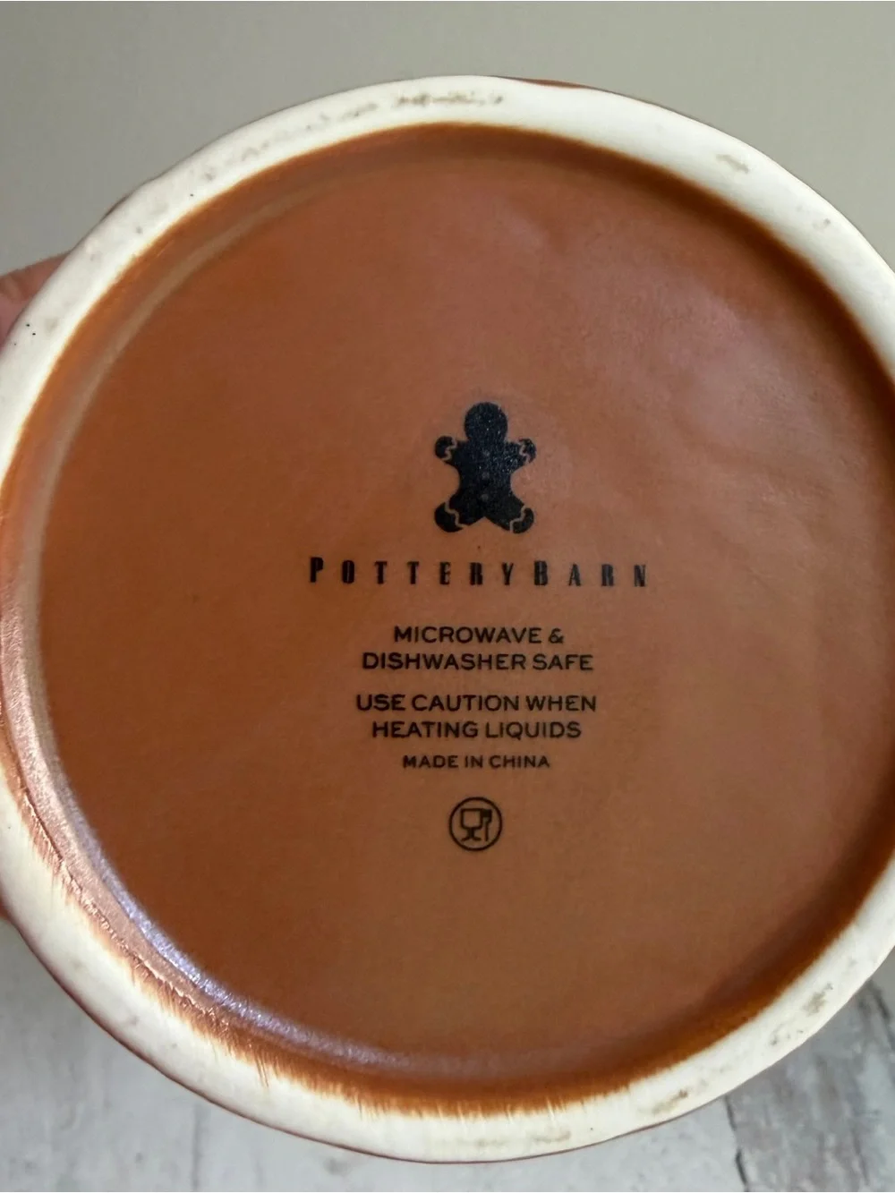 Pottery Barn Gingerbread Mugs- set of 2